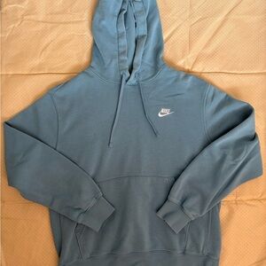 Nike Teal Pullover Hoodie with White Swoosh